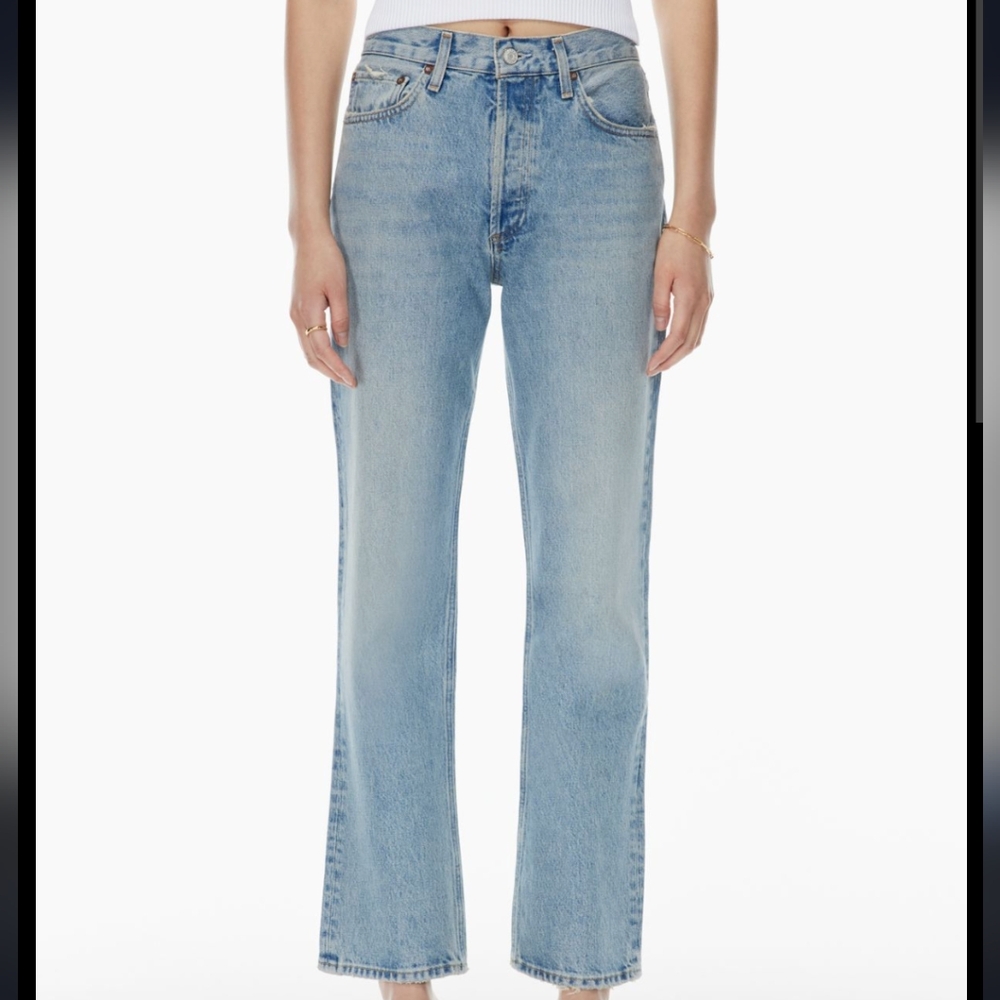 Agolde relaxed boot jeans size 27 inseam 26.5" cropped